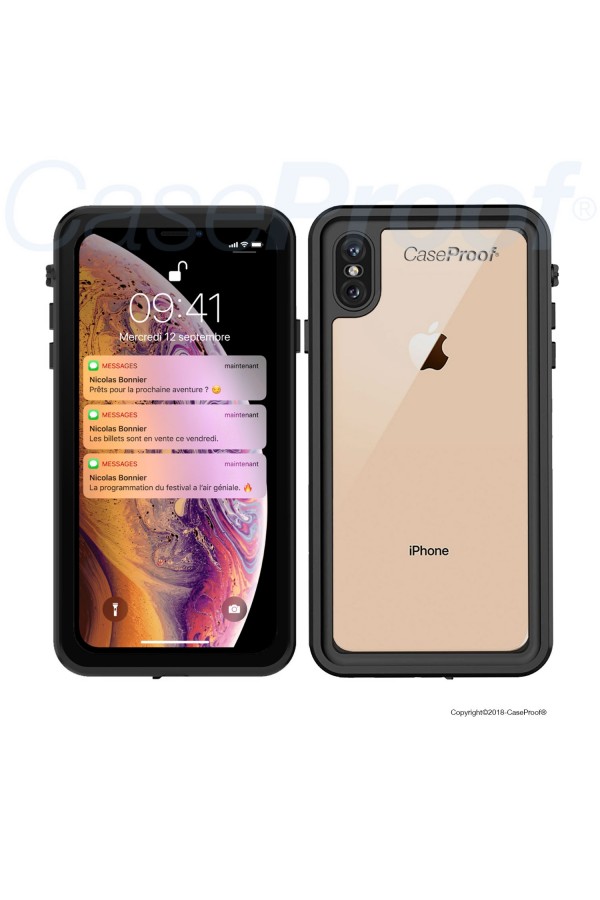 Coque étanche & antichoc pour iPhone X/XS - Protection 360°