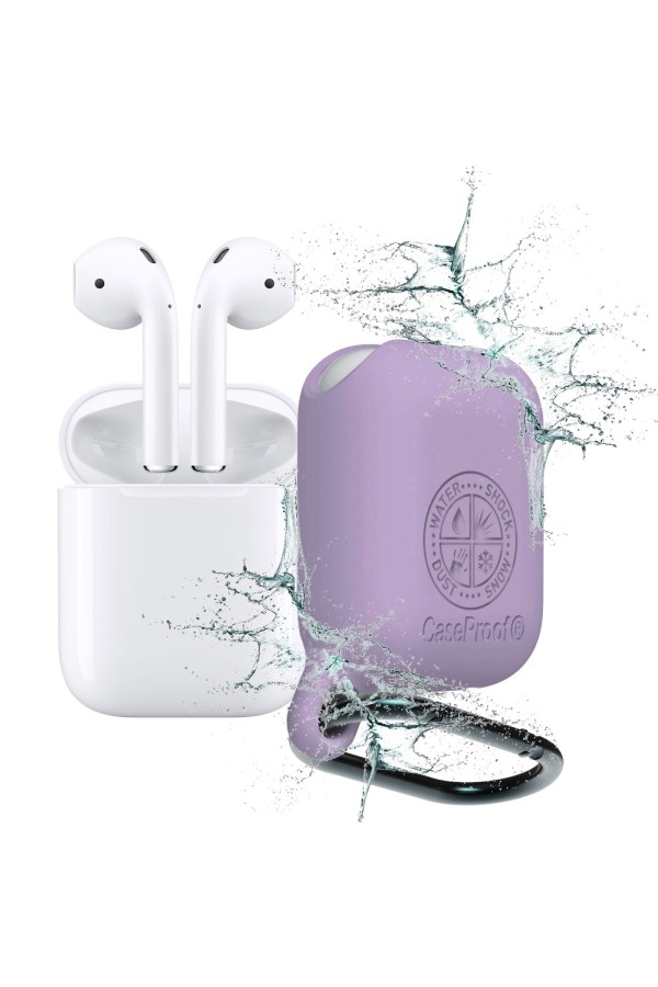 Airpods - Housse de protection Etanche en silicone - Mauve