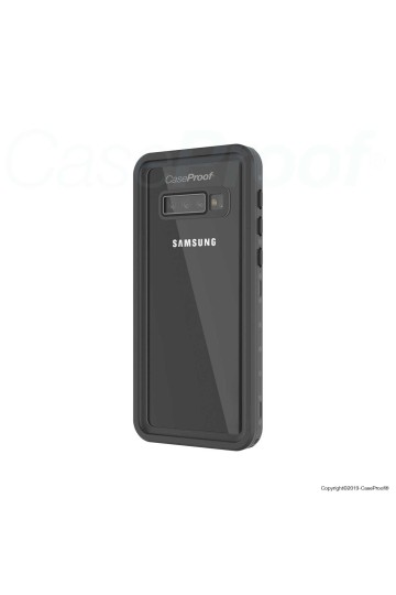 Samsung Galaxy S10-Coque étanche & antichoc Noire Caseproof ®