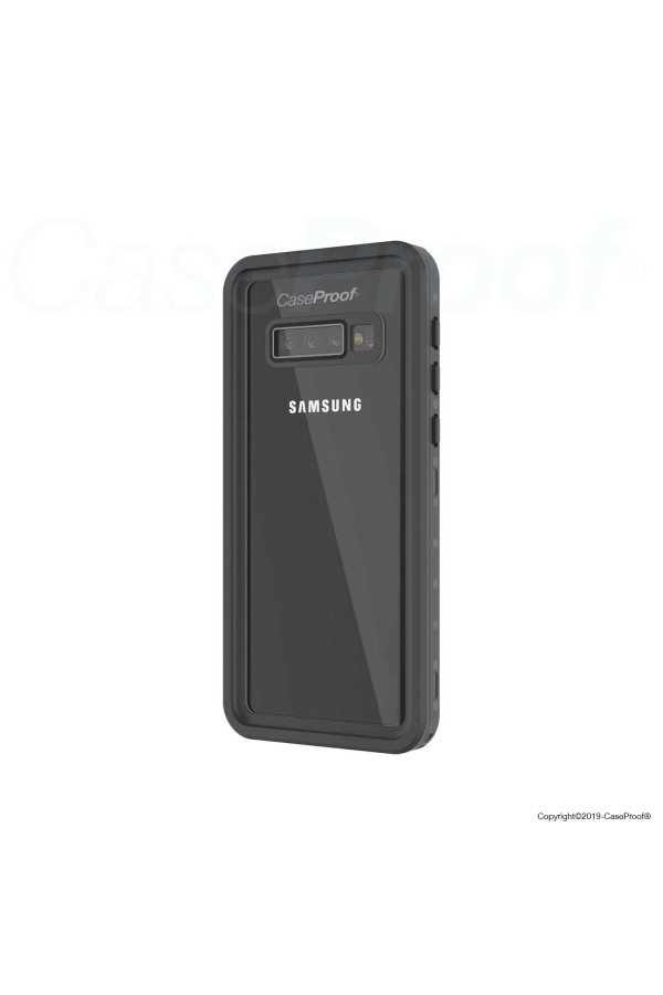 Samsung Galaxy S10-Coque étanche & antichoc Noire Caseproof ®