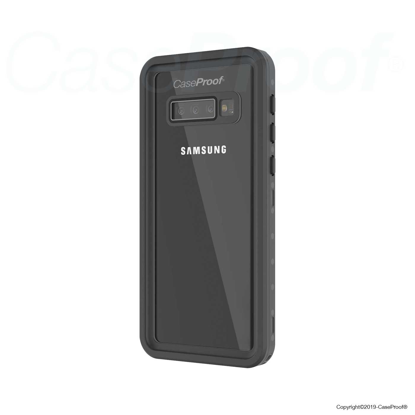 /Étanche Focusor Coque Samsung S10, 360 degr/és Int/égrale Protection Etui Antichoc Noir Renforc/é Antipoussi/ère Anti-Neige Waterproof Full Body Housse pour Galaxy S10(6.1)