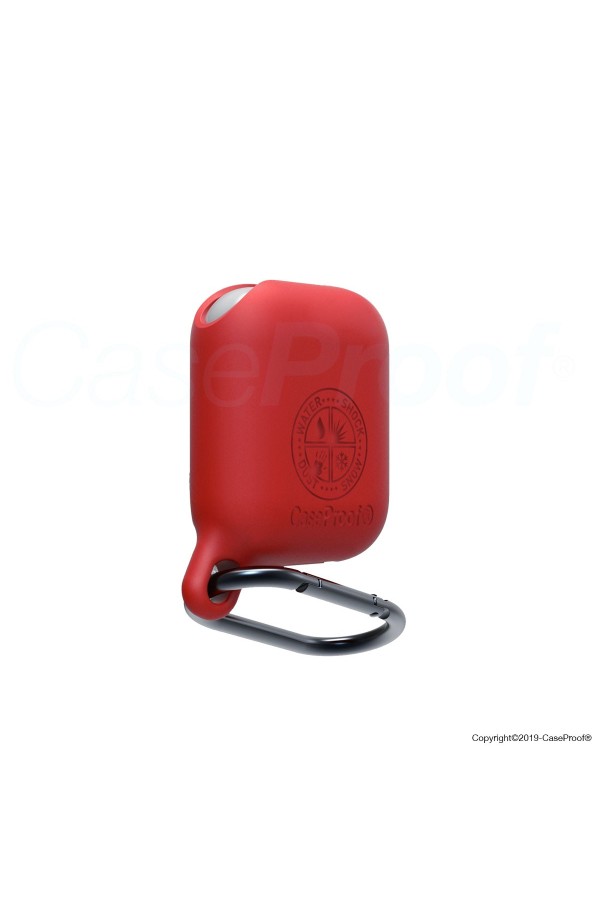 Airpods - Etui de protection Etanche en silicone - Rouge