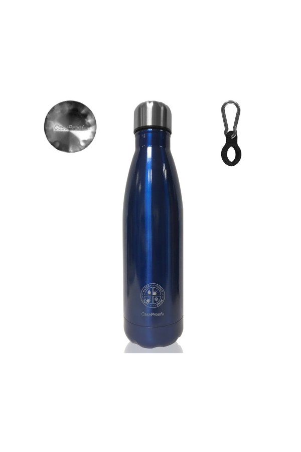 Insulated Bottle in Stainless steel 500 ml - Dark blue metal