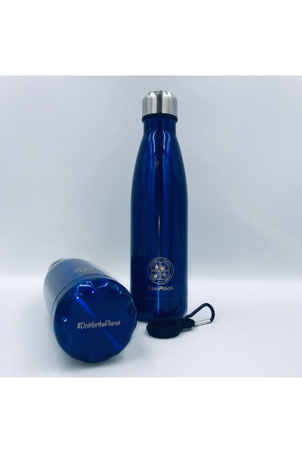 Insulated Bottle in Stainless steel 500 ml - Dark blue metal