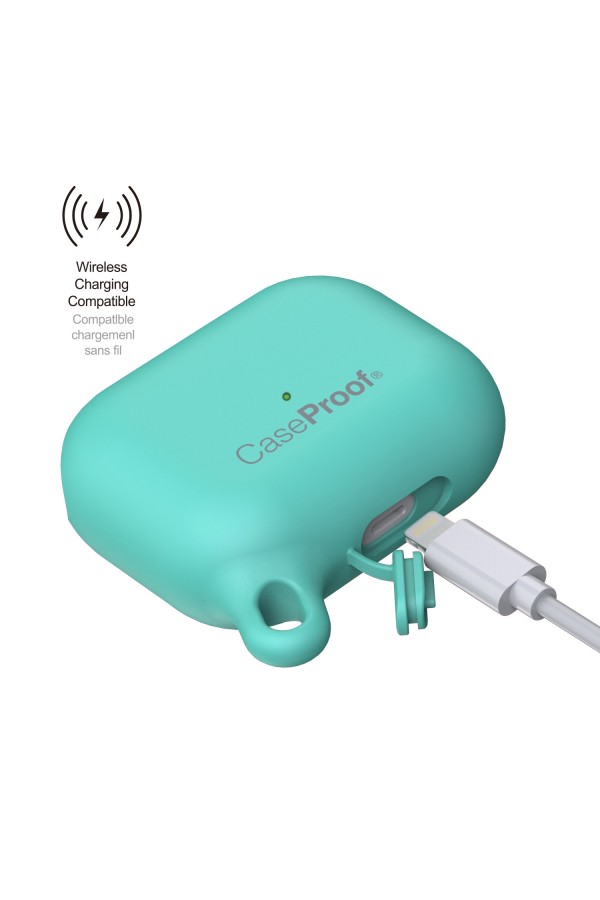 Airpods - Housse de protection Etanche en silicone - Bleu Celadon