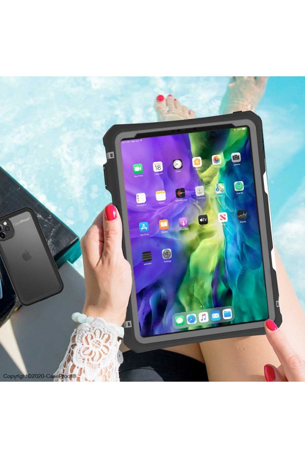 AICase Coque de Protection étanche pour iPad Pro 11 Pouces 2020/2021/2022  avec Lanyard et Protection intégrale à 360 ° avec Fonction Tactile,Étui de  Transparent, imperméable, résistant aux Chocs : : Informatique