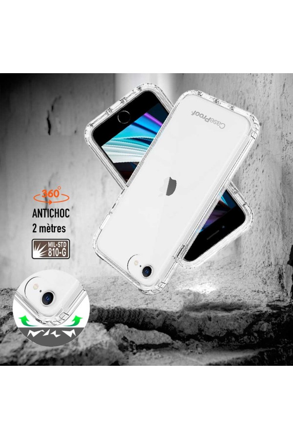 iPhone 7-8-SE-2020 - Protection 360° Anti-Choc Transparent