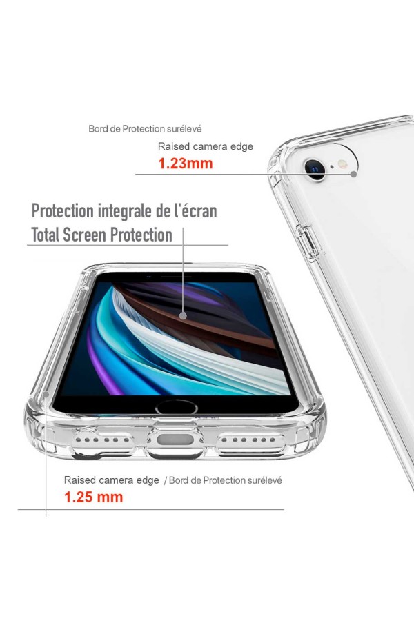 iPhone 7-8-SE-2020 - Protection 360° Anti-Choc Transparent