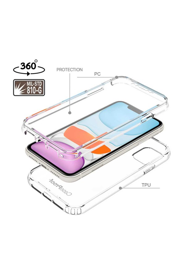 iPhone 12 Mini  - Protection 360° AntiChoc - Transparent Série SHOCK
