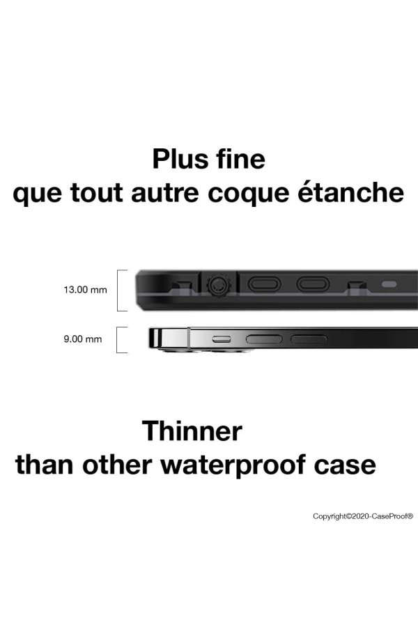 iPhone 12 Pro Max - Coque Étanche et Antichoc - Série WATERPROOF