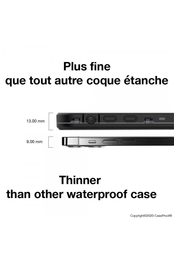 iPhone 12 Mini  - Coque Étanche et Antichoc - Série WATERPROOF