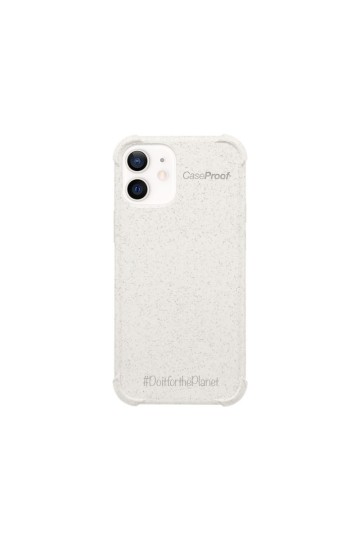 iPhone 12- 12 Pro - Coque Biodégradable ANTICHOC Blanc Série BIO