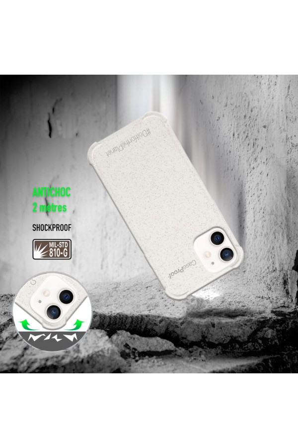 Iphone 11 - Coque Biod_gradable Blanc S_rie  BIO