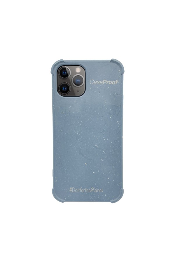 iPhone 11P -  Coque Biodégradable Bleu Série  BIO