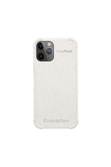 iPhone 11P - Coque Biodégradable Blanc Série BIO