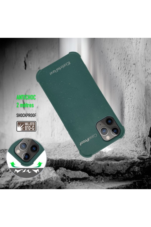 Iphone 11P - Coque Biod_gradable Kaki S_rie  BIO