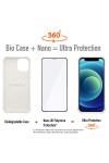 iPhone 12- 12 Pro - Coque Biodégradable ANTICHOC Blanc Série  BIO
