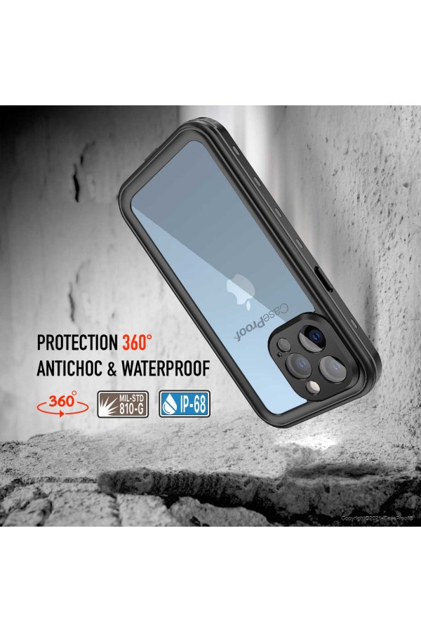 iPhone 13 Pro - Coque Étanche et Antichoc - Série WATERPROOF