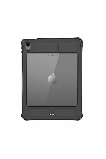 REF 1960 iPAD 10.2 pouces Coque de Protection etanche iP68 avec sangle main  Slim Connect Gris - APPLE/iPAD 9e Gen (10.2 pouces) - Coques-renforcees