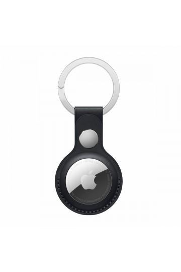 Porte-clés pour AirTag Apple en cuir Noir