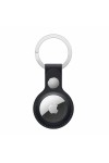 Porte-clés  pour AirTag Apple en cuir veganNoir