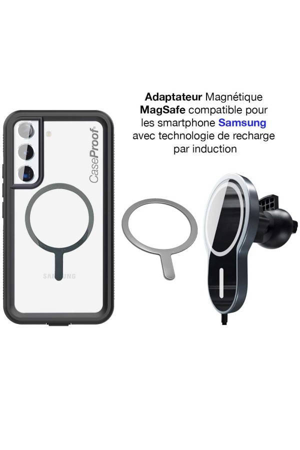 SUPPORT VOITURE MAGSAFE FIXATION GRILLE - CHARGE INDUCTION MAGSAFE