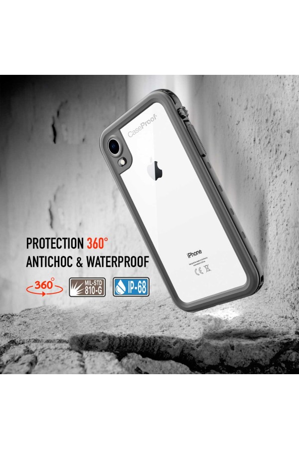 Waterproof shockproof case for iPhone Xr 360 optimal protection
