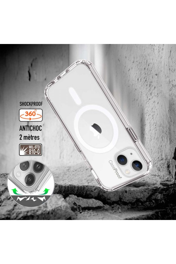 iPhone 14 - Protection 360° AntiChoc - Transparent Série SHOCK