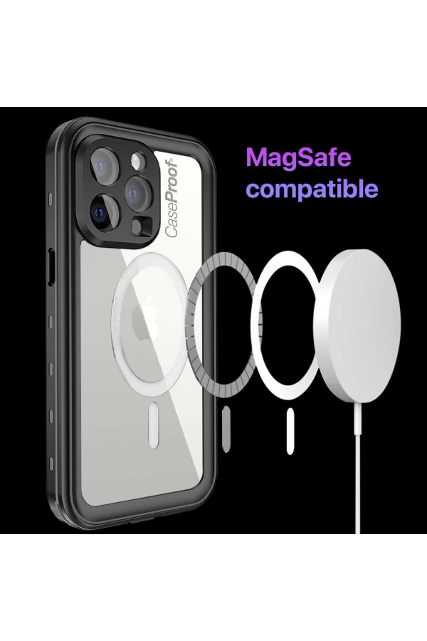Coque CaseProof étanche antichoc compatible Magsafe pour  iPhone 14 Pro