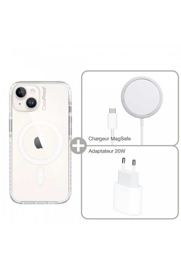 waterproof case iPhone 13 Pro magsafe and Magsafe charger + adaptator 20W