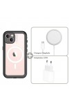 Coque waterProof iPhone 13 -MagSafe - chargeur  et adaptateur 20W