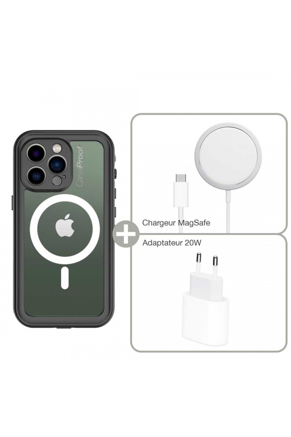 waterproof case iPhone 13 Pro magsafe and Magsafe charger and