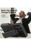 iPhone Shockproof Phone Case with Backpack Clip