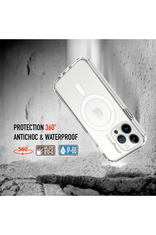 iPhone 14 Pro Max - Protection 360° AntiChoc - Transparent Série SHOCK