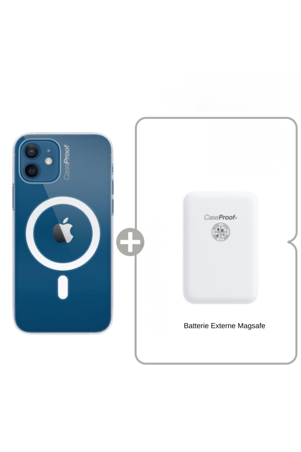 Coque Antichoc Magsafe pour iPhone 11  + Batterie MagSafe