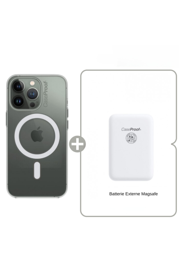Coque Antichoc Magsafe pour iPhone 11 Pro  + Batterie MagSafe
