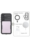 Coque waterproof Samsung S23 Plus +  Autocollant MagSafe + Chargeur MagSafe + Adaptateur 20W