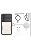 Coque waterproof Samsung S23 +  Autocollant MagSafe + Chargeur MagSafe + Adaptateur 20W