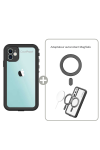 Coque Antichoc Magsafe pour iPhone 11  + Adaptateur Magsafe magnétique