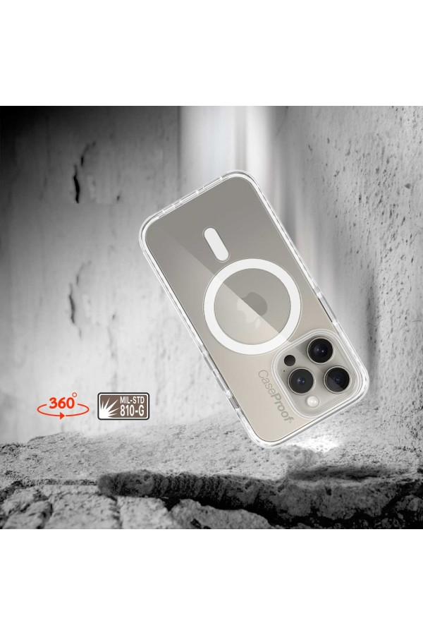 iPhone 15 Pro Max - 360° AntiShock Protection - Transparent SHOCK Series