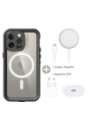 WaterProof iPhone 15 Pro Max case - MagSafe - plus 20W charger and adapter