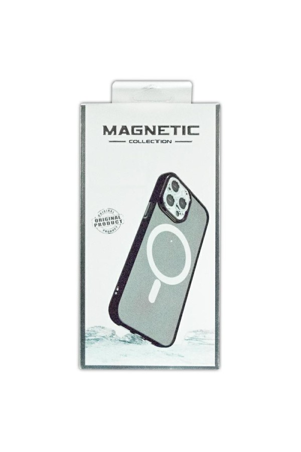 Coque Anti Choc avec Magsafe Couleur Mate Noire  pour iPhone 14 Pro