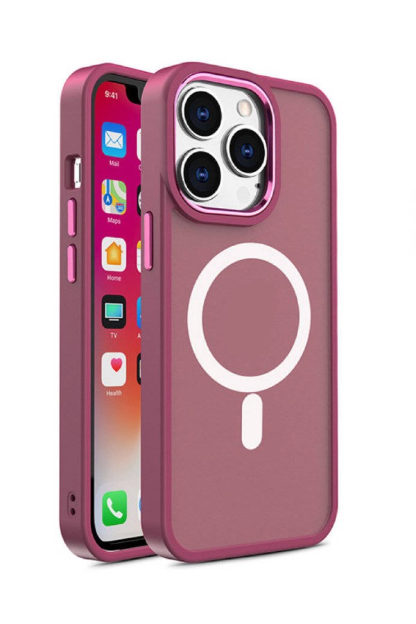 iPhone 14 - Anti-Shock Case with Magsafe Matte Color Purple