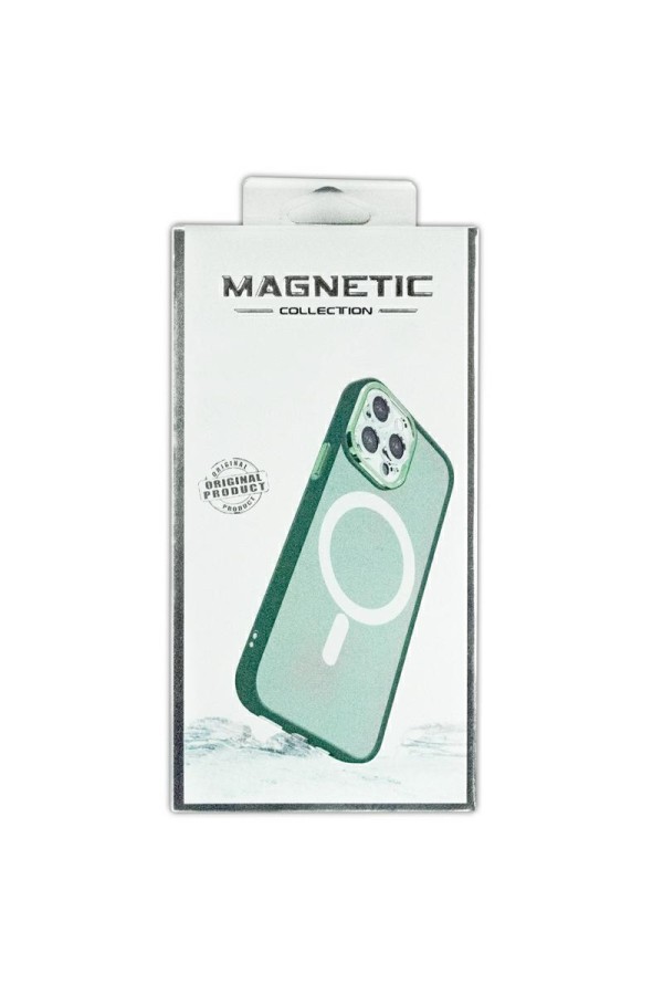 iPhone 12/12pro   - Coque Anti Choc avec Magsafe Couleur Mate Vert