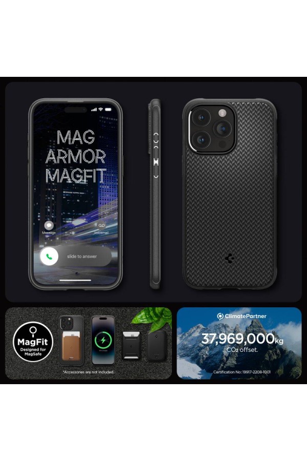 Coque Spigen Mag Armor iPhone 15 Plus  MATTE Noire