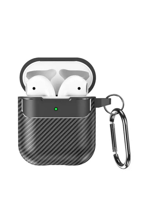 Etui Antichoc pour AirPods 3 Fibre de Carbon Noire