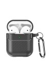 Shockproof Case for AirPods 3 Black Carbon Fiber