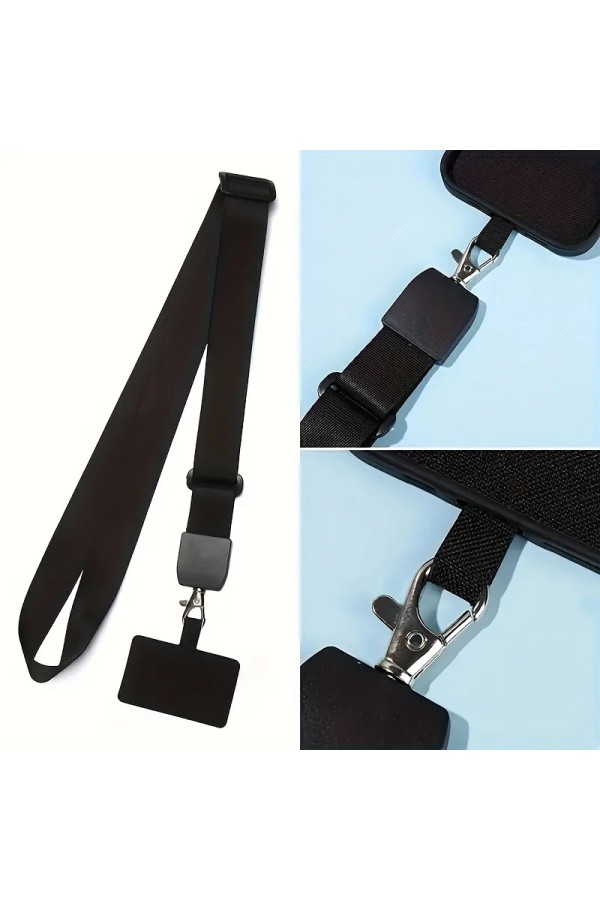 Adjustable Phone Strap Black
