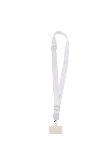 Sangle de téléphone réglable Blanche