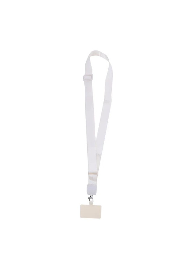White Adjustable Phone Strap
